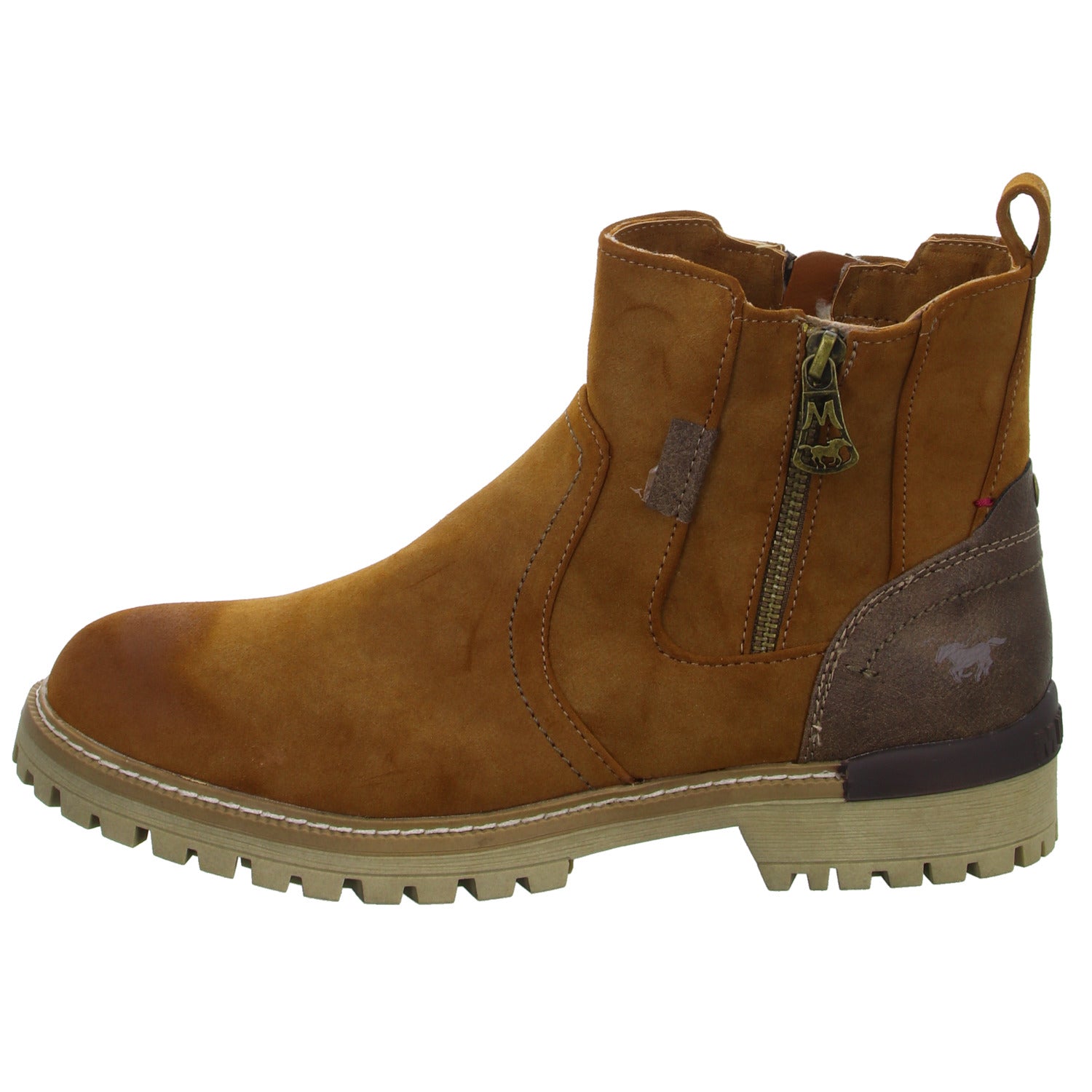 MUSTANG Schlupf/Reißverschlußstiefelette Warmfutter Freizeit (Casual)