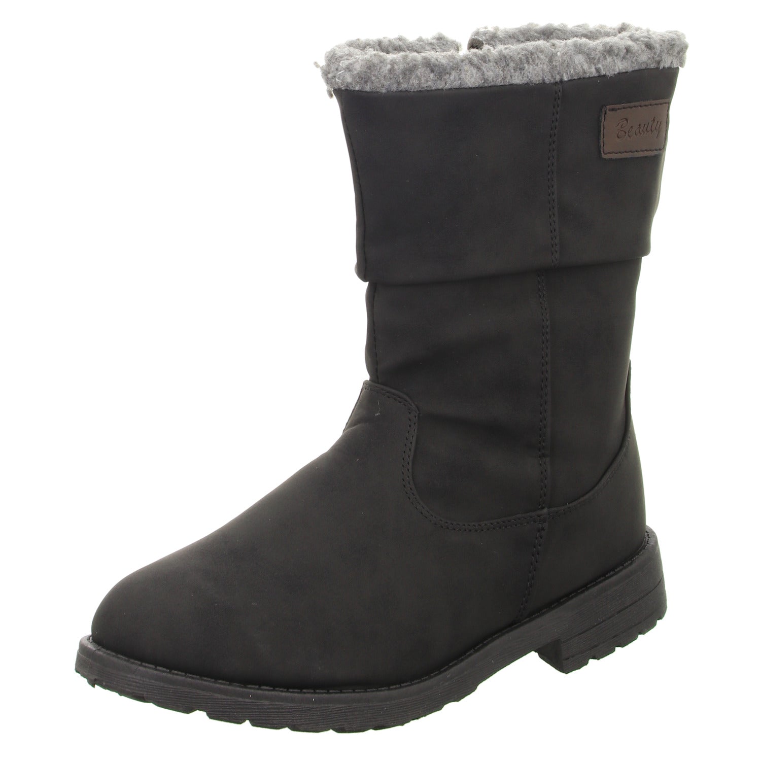 girlZ onlY Schlupf-/Klettstiefelette Warmfutter