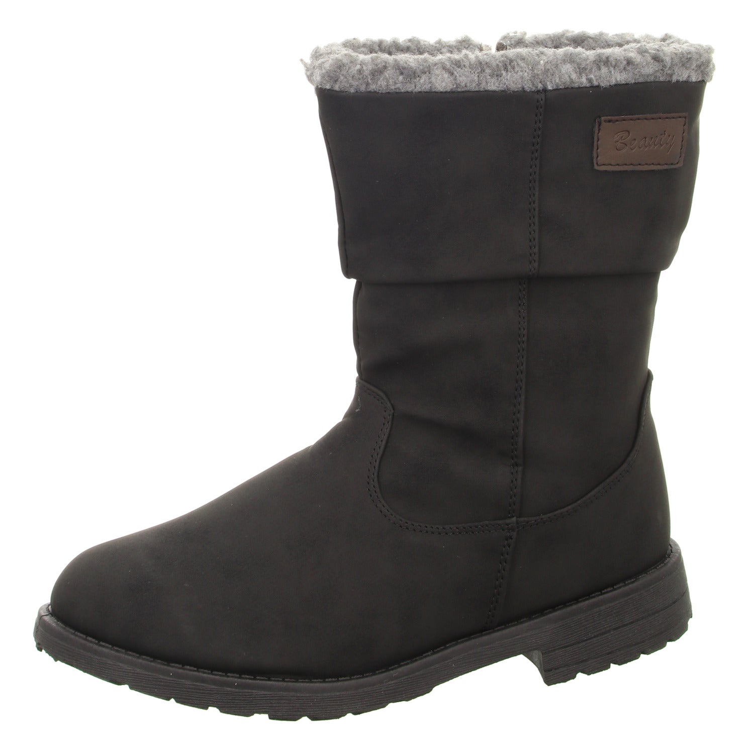 girlZ onlY Schlupf-/Klettstiefelette Warmfutter