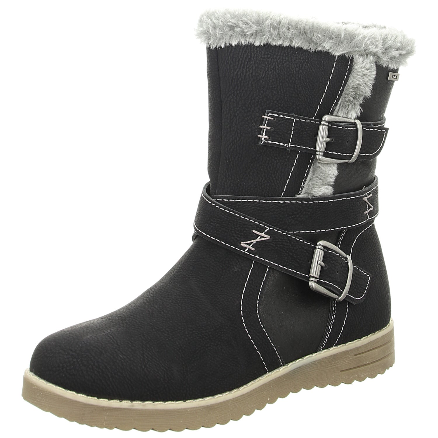 girlZ onlY Schlupf-/Klettstiefelette Warmfutter