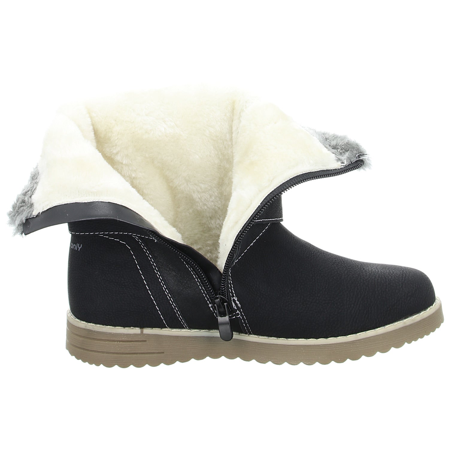 girlZ onlY Schlupf-/Klettstiefelette Warmfutter