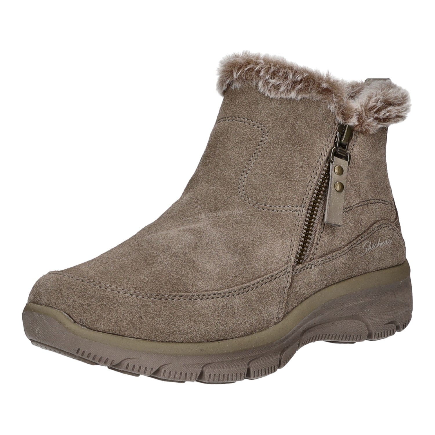 Skechers Schlupf-/Reißverschlußstiefelette Warmfutter bis 35mm Absatz (casual) Easy Going-COOL ZIP!